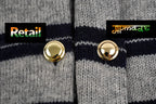 Miu Miu Gray Striped Cashmere Cardigan
