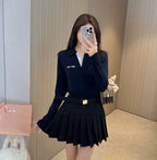 Miu Miu Striped Polo Sweater
