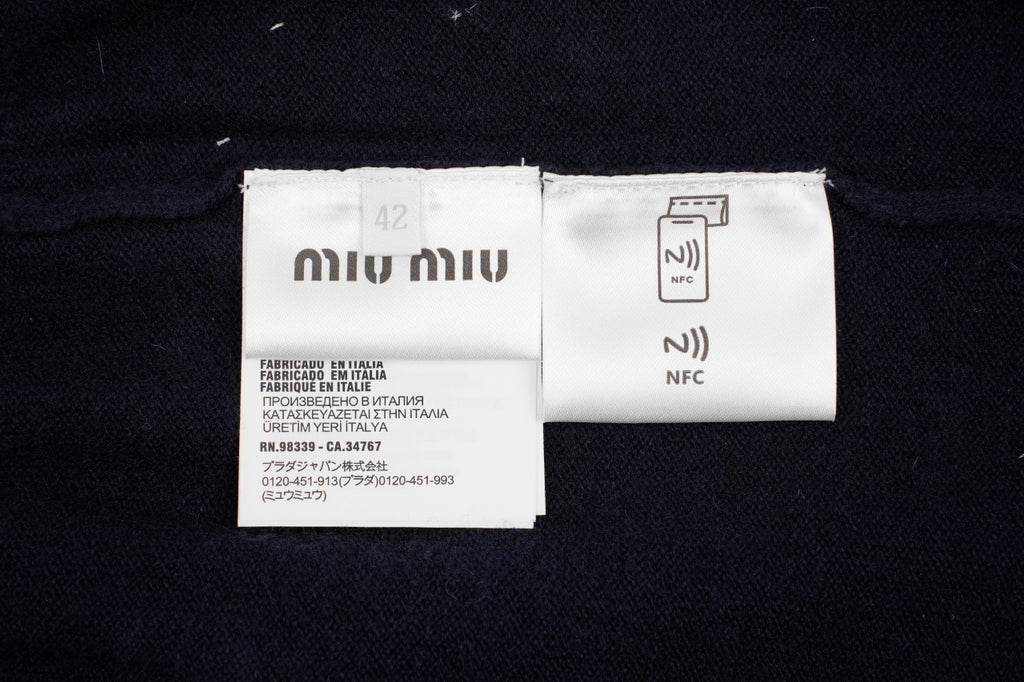 Miu Miu Striped Polo Sweater
