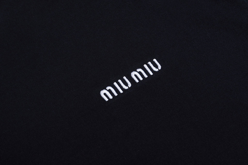 Miu Miu Long-Sleeved Jersey T-Shirt