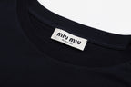 Miu Miu Long-Sleeved Jersey T-Shirt