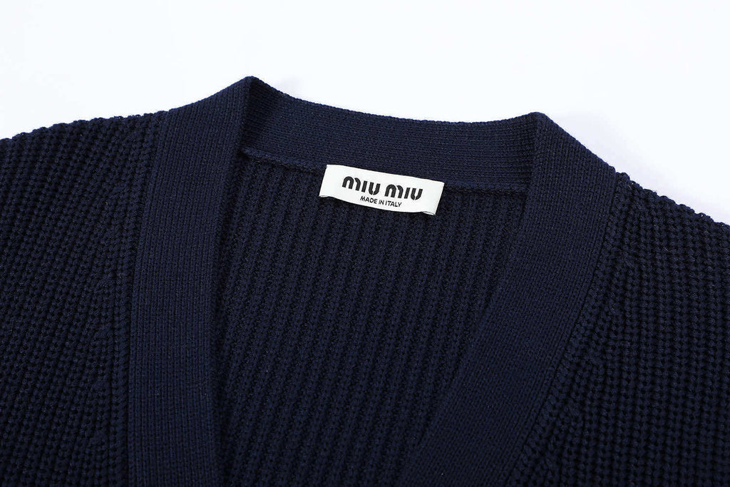 Miu Miu 24SS Wool & Cashmere Blend Cardigan
