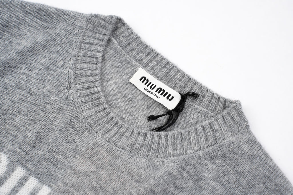 Miu Miu Wool–Cashmere–Viscose Knit Sweater