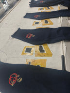 Gucci New Year Lantern Embroidered Knit Cardigan