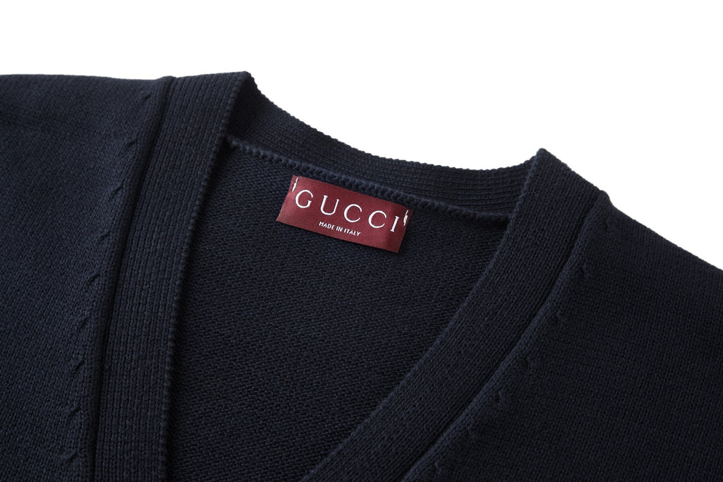 Gucci New Year Lantern Embroidered Knit Cardigan