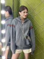 Gucci Wool Knit Sweater with Contrast Rib