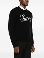 Gucci Heather Grey Wool Knit Sweater