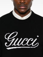 Gucci Heather Grey Wool Knit Sweater