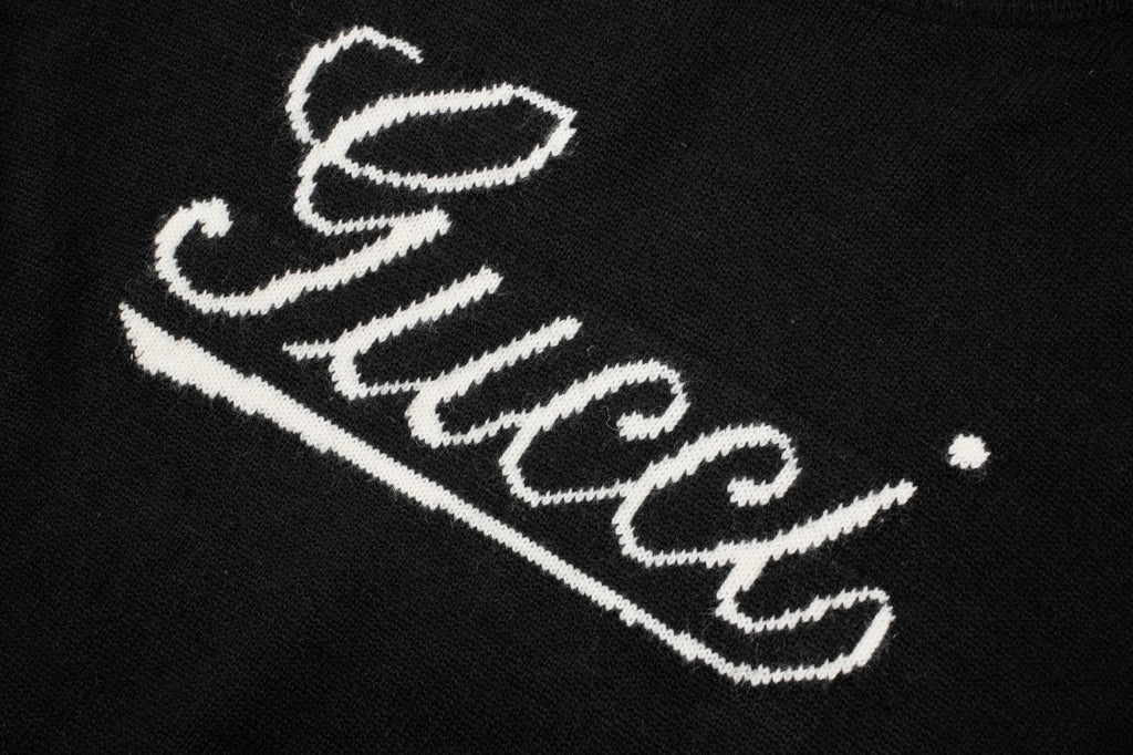 Gucci Heather Grey Wool Knit Sweater