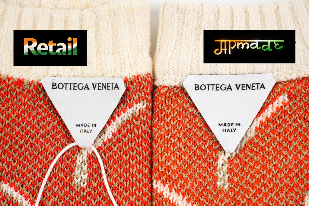 Bottega Veneta Matchstick Print Crew Neck Sweater