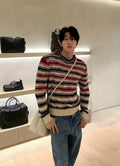 Bottega Veneta Red Striped Knit Sweater