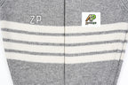 Thom Browne K53 Four-Stripe Wool Crew Neck Sweater – Elegant Gray