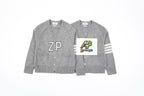 Thom Browne K53 Four-Stripe Wool Crew Neck Sweater – Elegant Gray
