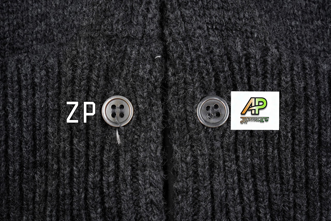 Thom Browne K53 Four-Stripe Wool Crew Neck Sweater – Smoky Gray