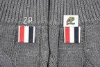 Thom Browne K12 Four-Bar Cable Knit Sweater Cardigan – Grey