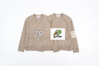 Thom Browne K32 Khaki Four-Bar Cardigan Jacket