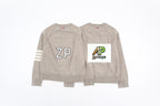 Thom Browne K52 Khaki Four-Stripe Crew Neck Sweater