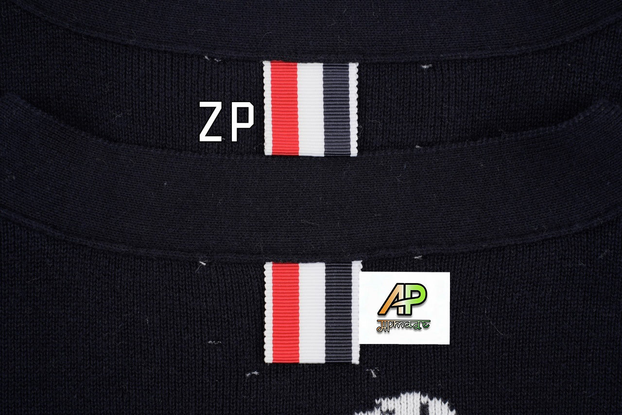 Thom Browne K31 Four-Bar Puppy Cardigan Jacket