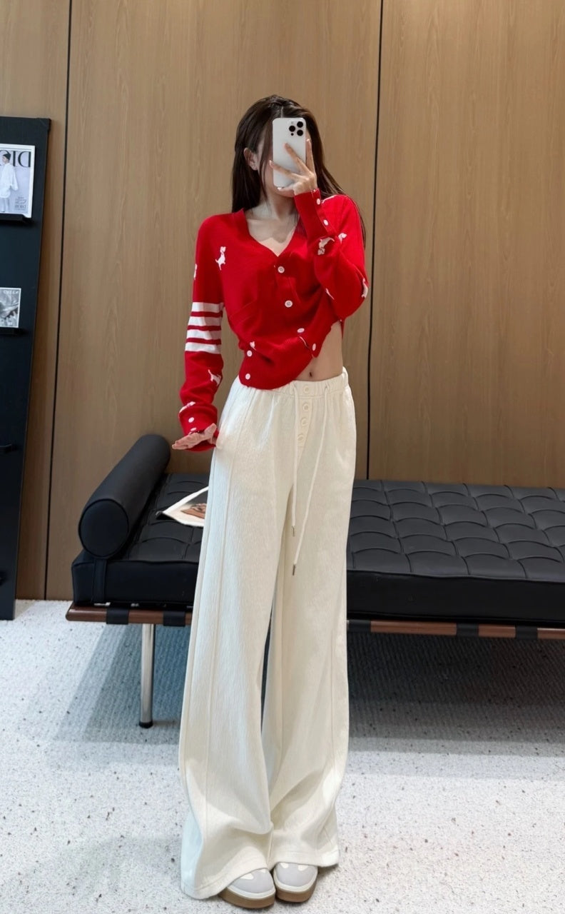 Thom Browne K31 Four-Bar Puppy Cardigan Jacket