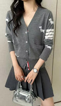 Thom Browne K31 Four-Bar Puppy Cardigan Jacket