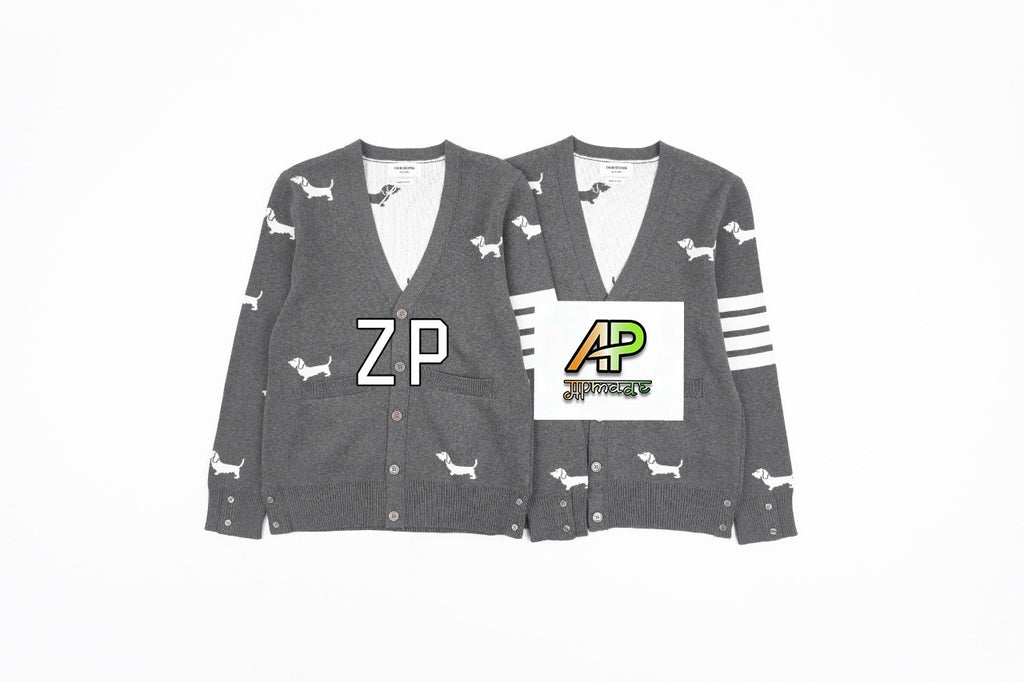 Thom Browne K31 Four-Bar Puppy Cardigan Jacket