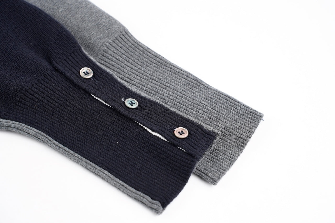 Thom Browne 24FW Color-Blocked Knit Crewneck