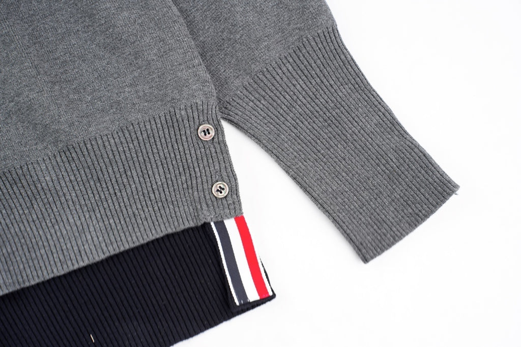 Thom Browne 24FW Color-Blocked Knit Crewneck