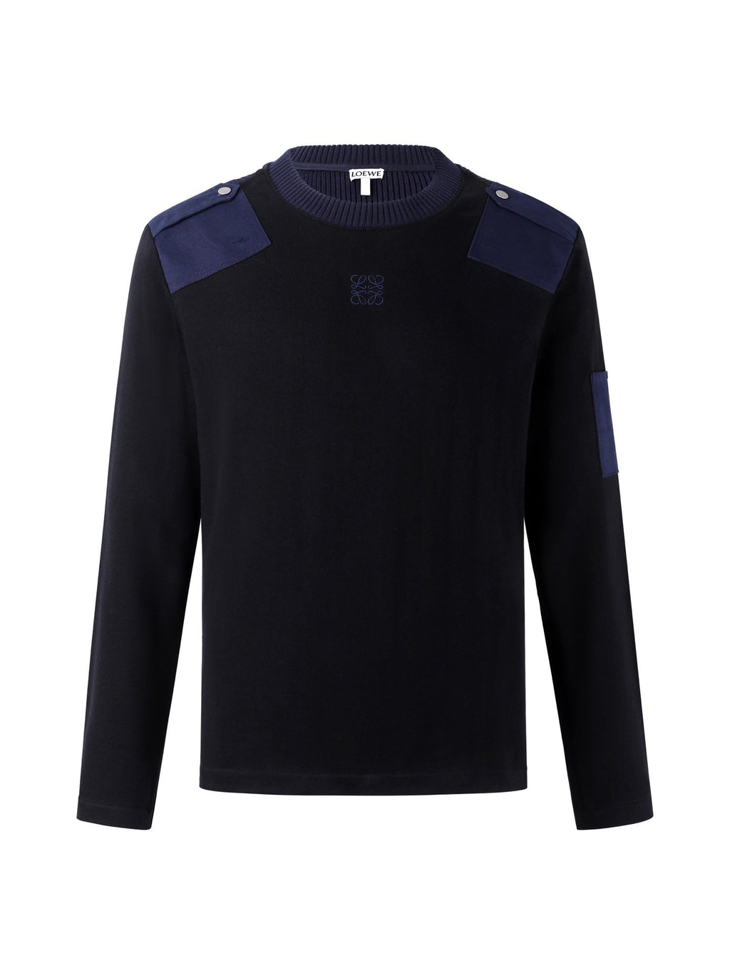 Loewe 26SS Cotton Blend Long-Sleeve Knit Sweater
