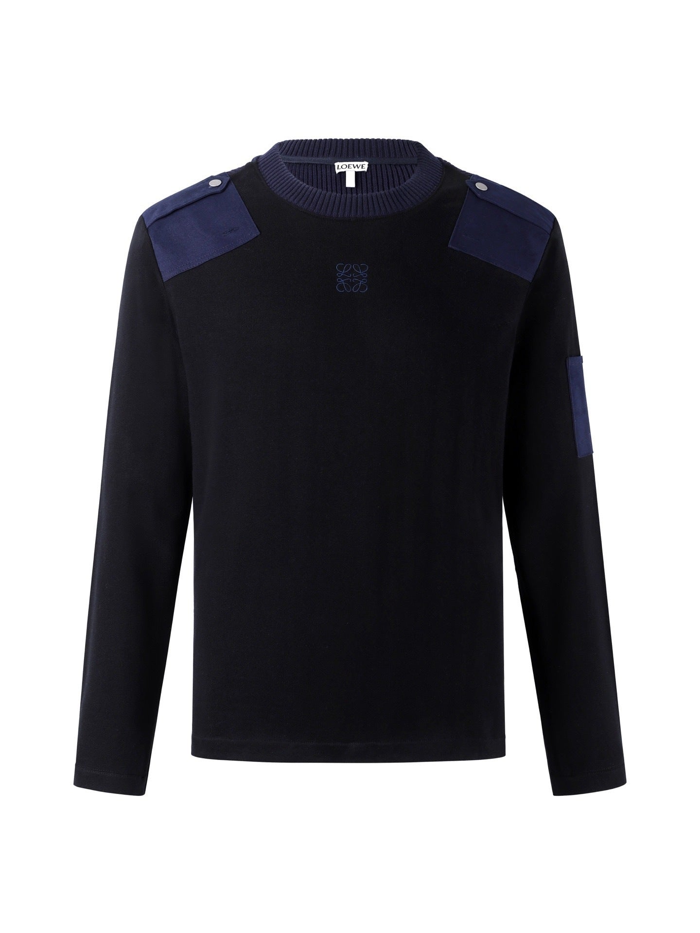 Loewe 26SS Cotton Blend Long-Sleeve Knit Sweater