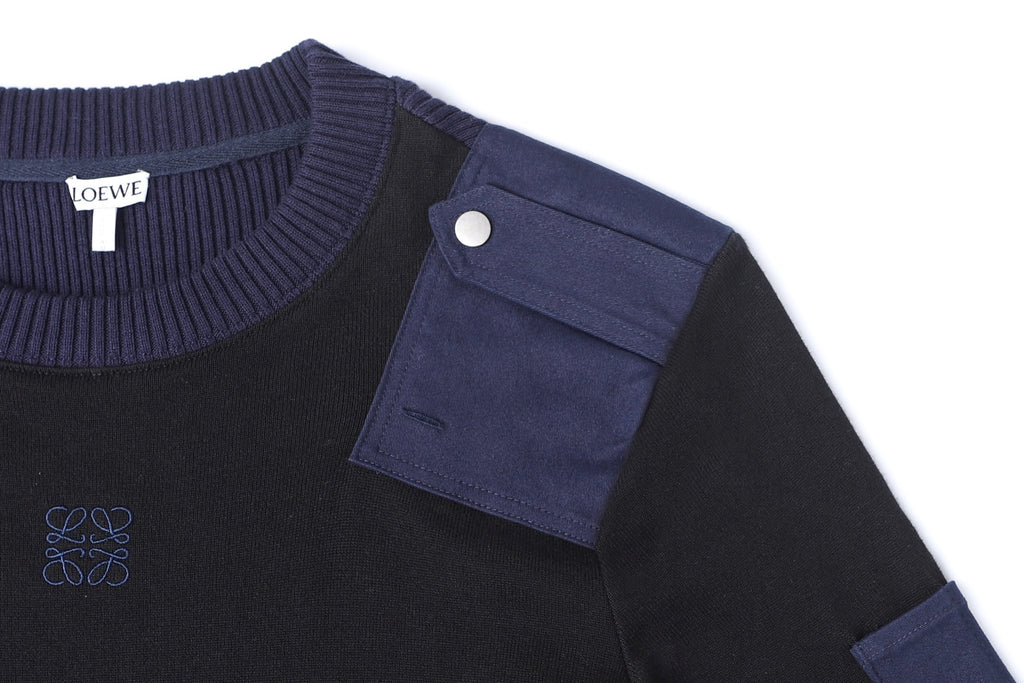 Loewe 26SS Cotton Blend Long-Sleeve Knit Sweater