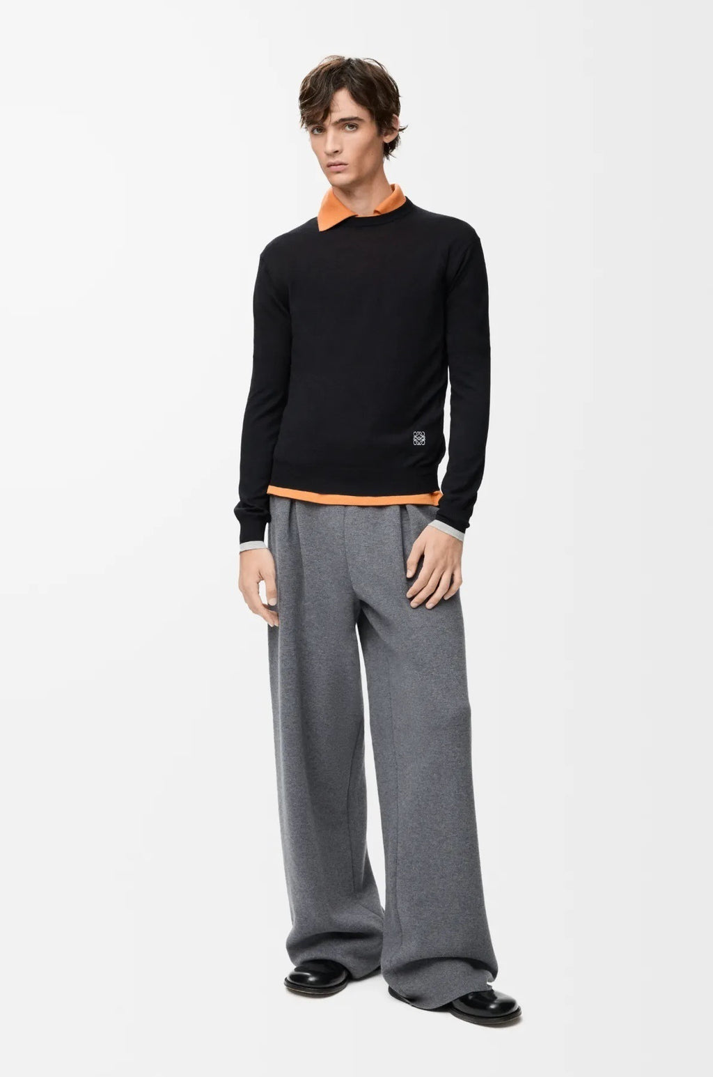Loewe Embroidered Wool Knit Sweater