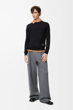 Loewe Embroidered Wool Knit Sweater