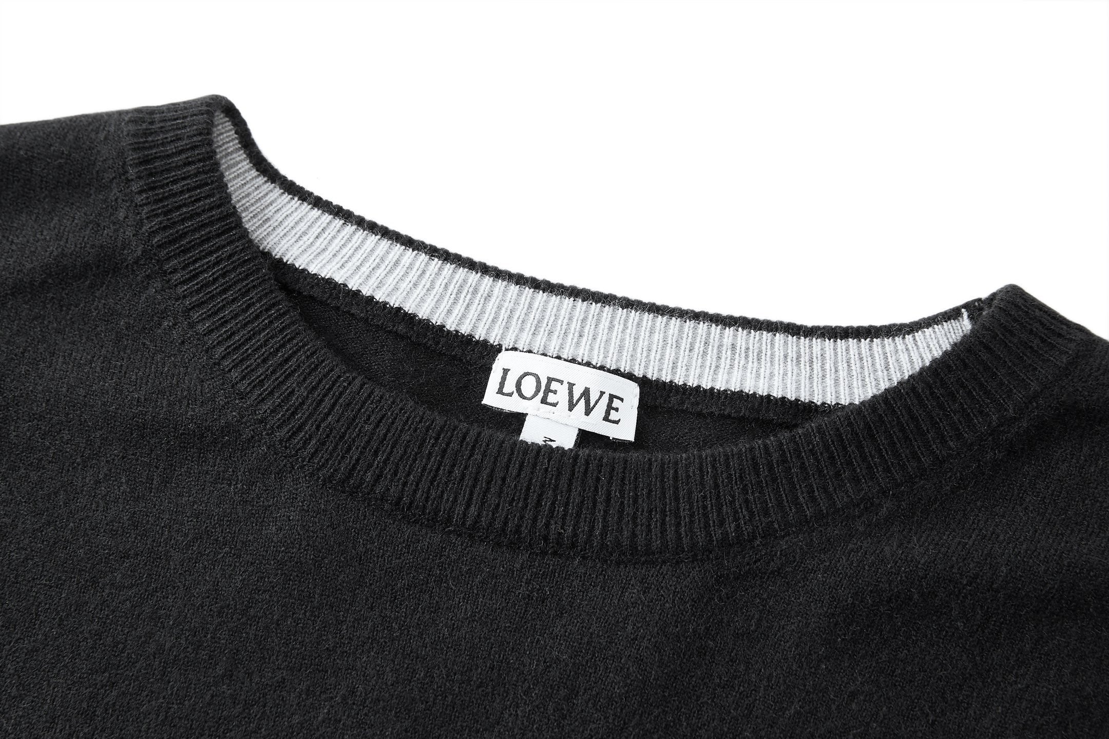 Loewe Embroidered Wool Knit Sweater