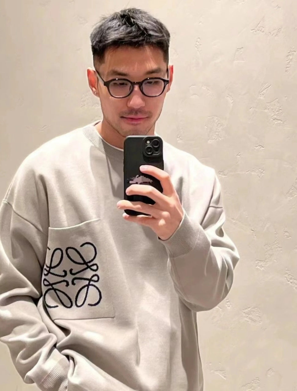 Loewe Big Pocket Sweater – Oatmeal Gray