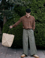 Loewe Striped Knit Polo Shirt