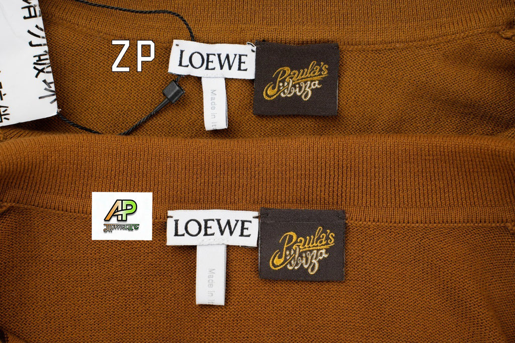Loewe Striped Knit Polo Shirt