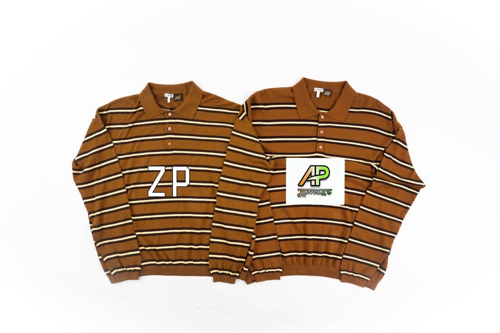 Loewe Striped Knit Polo Shirt