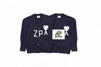 Ami Paris Jacquard Cardigan Sweater