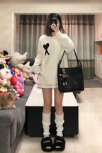 Ami Paris Big Love Sweater Black