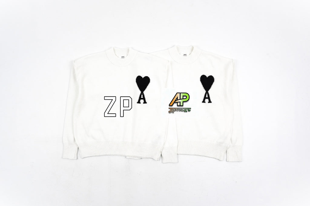 Ami Paris Big Love Sweater Black