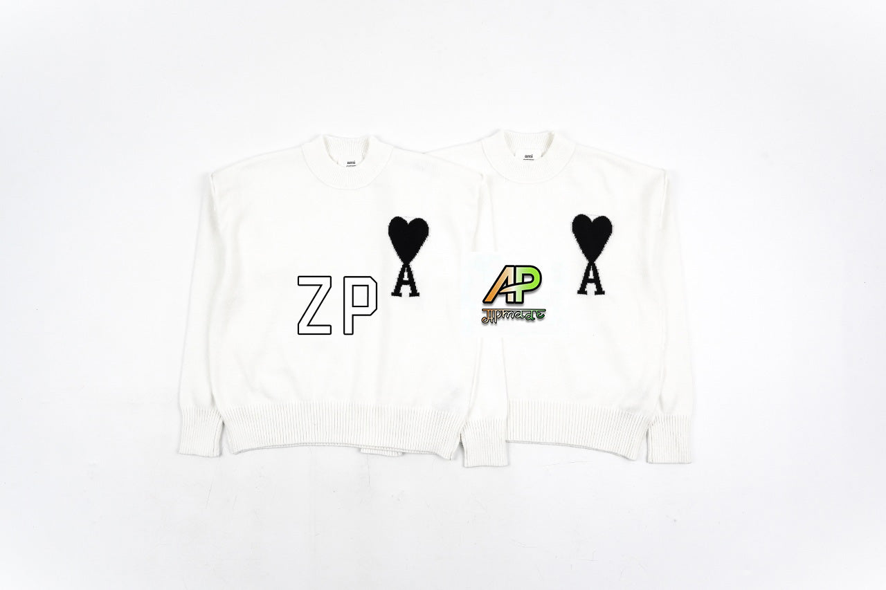 Ami Paris Big Love Sweater Black