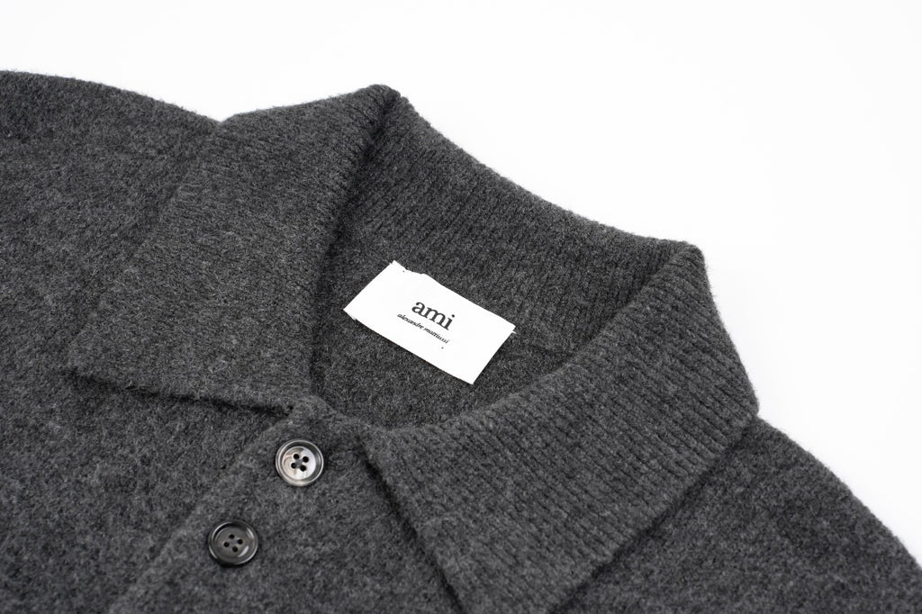 Ami Paris Heart Pattern Casual Knitwear