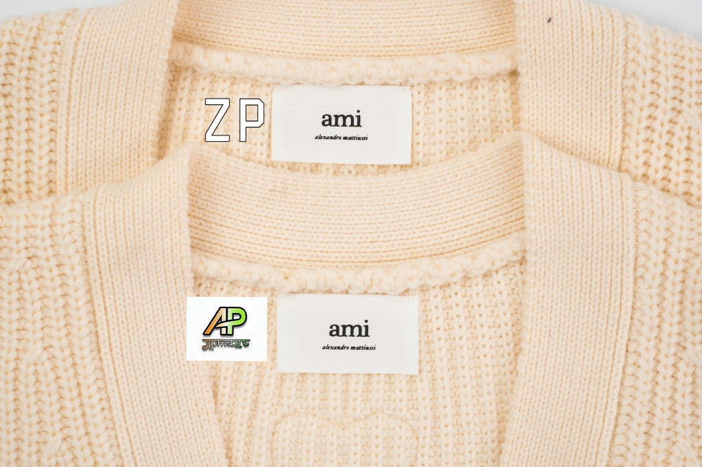 Ami Paris Ami Love Wool Cardigan Coat