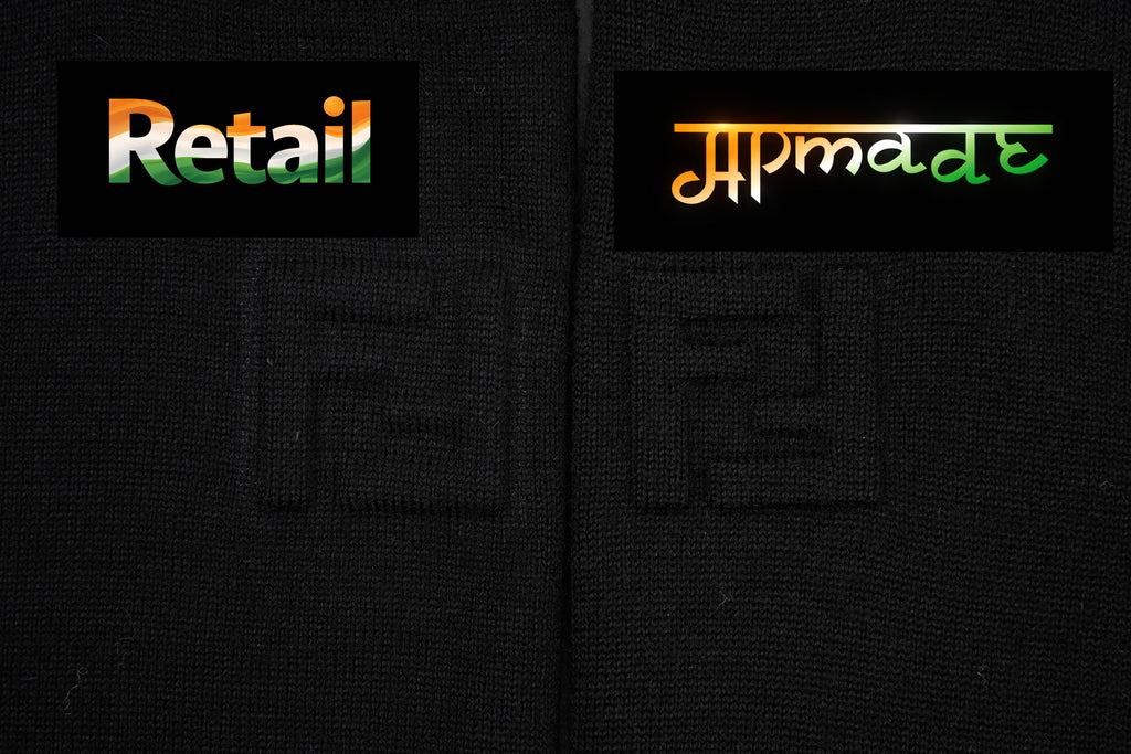 Fendi Embossed Letter Crew Neck Sweater
