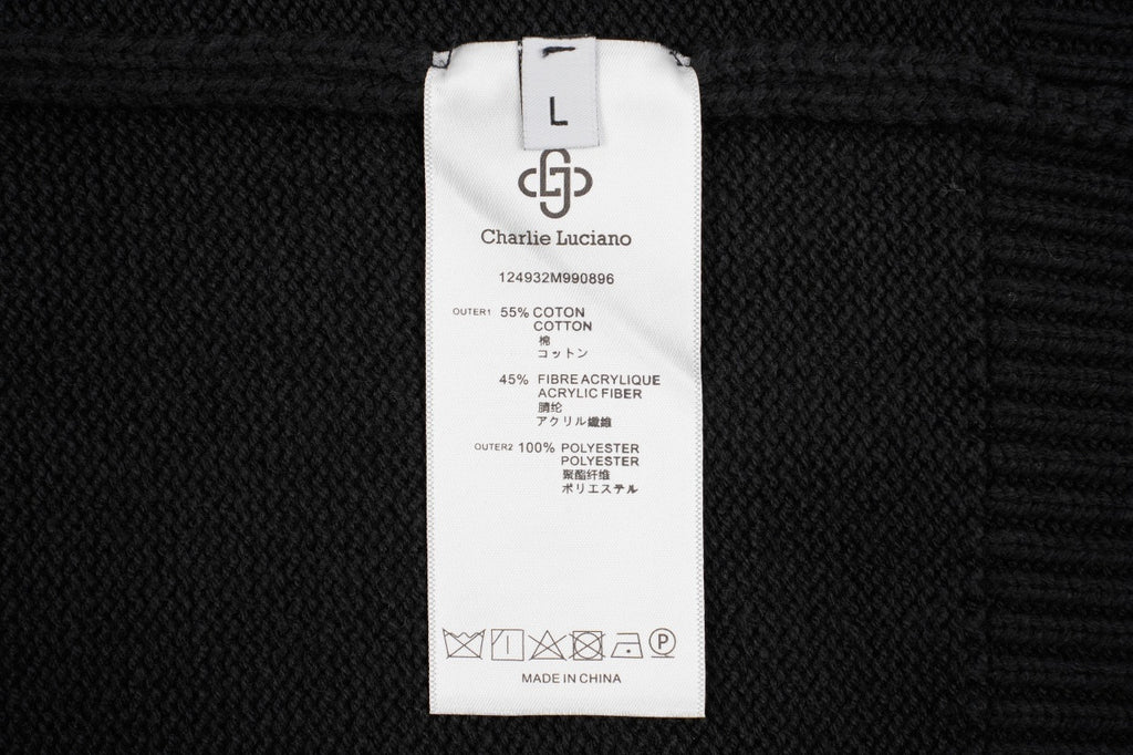 Charlie Luciano Dinosaur Jacquard Crew Neck Sweater
