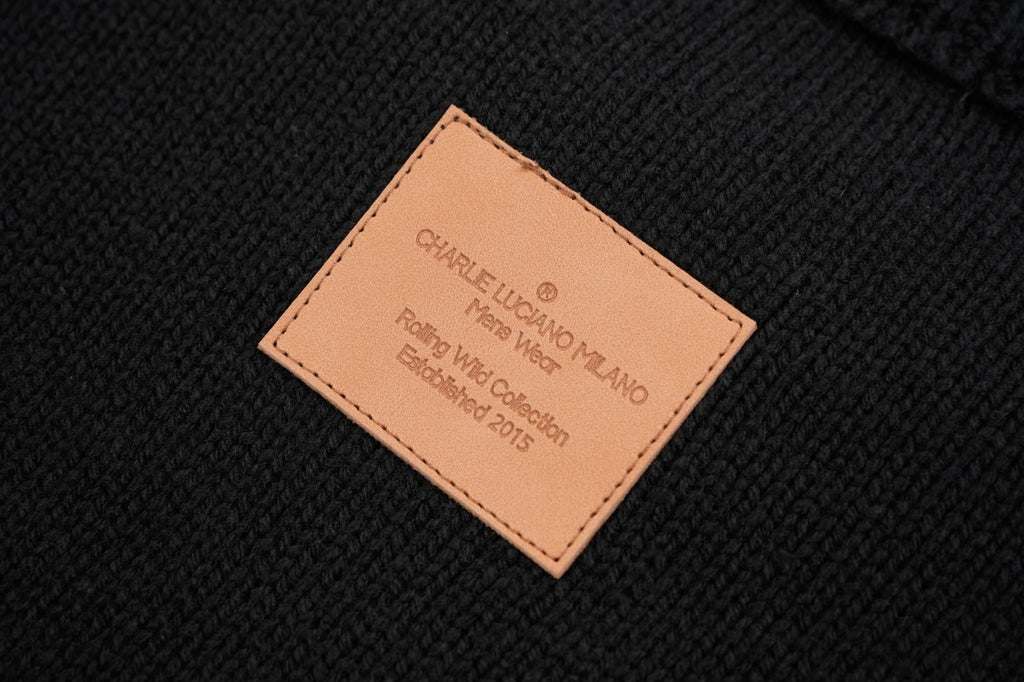 Charlie Luciano Dinosaur Jacquard Crew Neck Sweater