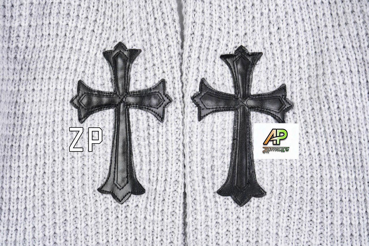 Chrome Hearts CH New Waffle Knit Cashmere Cardigan