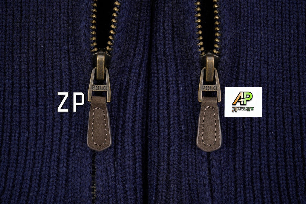 Ralph Lauren Navy Collar Wool Sweater RL009