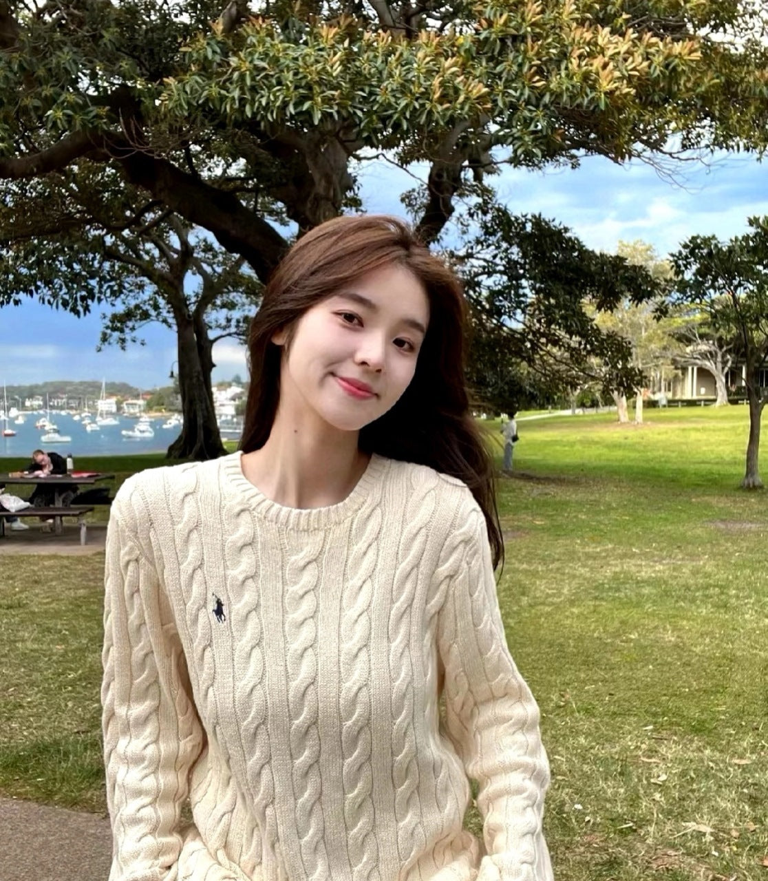 Ralph Lauren Ruff Crew Neck Knit Sweater