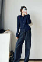 Ralph Lauren Pony Cable Shirt Navy